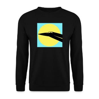 Concorde und Sonne - Unisex Pullover - Schwarz - Vorne - Alina (178cm) & Michal (187cm)