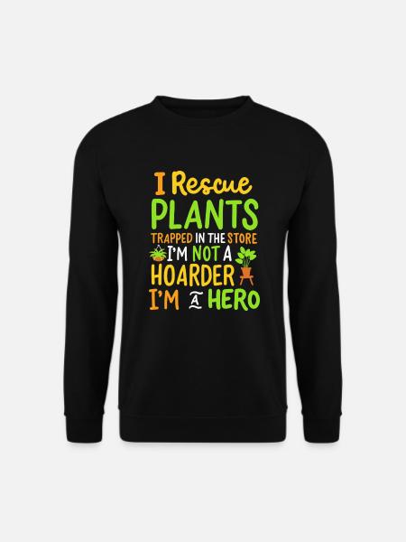 Garten Pflanzen Gartenarbeit - Unisex Pullover - Schwarz
