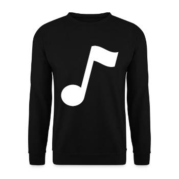 Musiknote - Unisex Pullover - Schwarz - Vorne - Alina (178cm) & Michal (187cm)