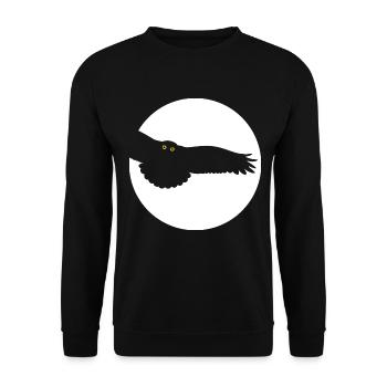 Nachteule - Unisex Pullover - Schwarz - Vorne - Alina (178cm) & Michal (187cm)