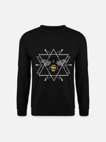 Summende Sammelbiene Blütennektar - Unisex Pullover - Schwarz