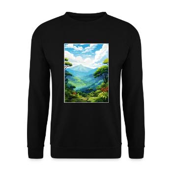 Montverde Nebelwald Reservat Costa Rica Souvenir - Unisex Pullover - Schwarz - Vorne - Alina (178cm) & Michal (187cm)