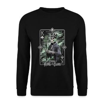 Eternal King of Clubs - Unisex Sweatshirt - black - Front - Alina (178cm) & Michal (187cm)