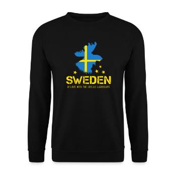 Schweden Sweden - Unisex Pullover - Schwarz - Vorne - Alina (178cm) & Michal (187cm)