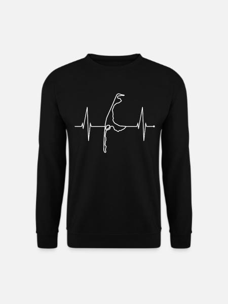 Sylt Skyline Nordsee Herzschlag Nordfriesen Sylter - Unisex Pullover - Schwarz