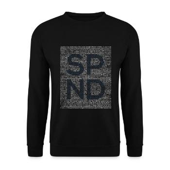 Historisches Spandau Kolkviertel - Unisex Pullover - Schwarz - Vorne - Alina (178cm) & Michal (187cm)
