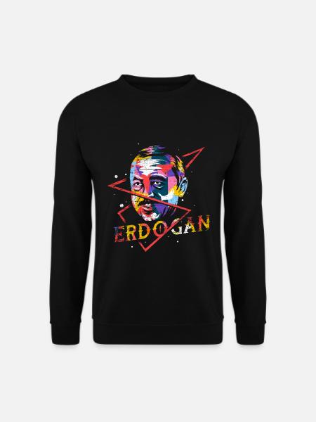 Spöttischer Erdogan Boxhandschuh - Unisex Pullover - Schwarz