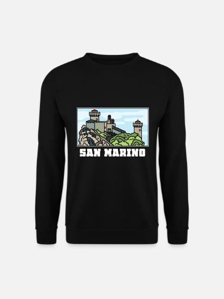 Winzige San Marino Festungsstadt - Unisex Pullover - Schwarz