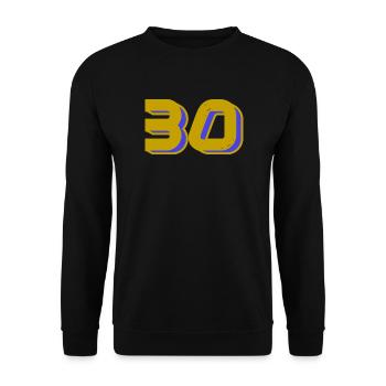 30. 30 YEARS. 30th ANNIVERSARY. 30 YEARS ANNIVERSARY. - Unisex Sweatshirt - black - Front - Alina (178cm) & Michal (187cm)