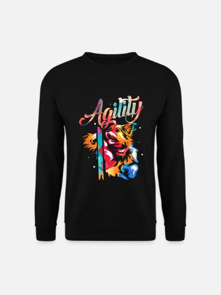 Behänder Hundetrainer Agilityparcours - Unisex Pullover - Schwarz