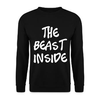 The Beast inside - Unisex Pullover - Schwarz - Vorne - Alina (178cm) & Michal (187cm)
