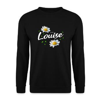 Louise - Unisex Pullover - Schwarz - Vorne - Alina (178cm) & Michal (187cm)
