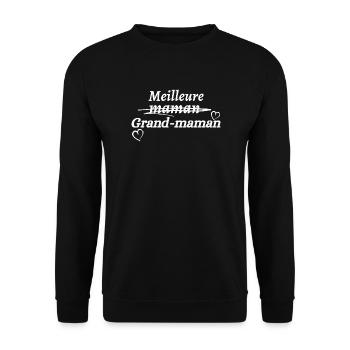 meilleure grand-maman - Sweat-shirt Unisexe - noir - Devant - Alina (178cm) & Michal (187cm)