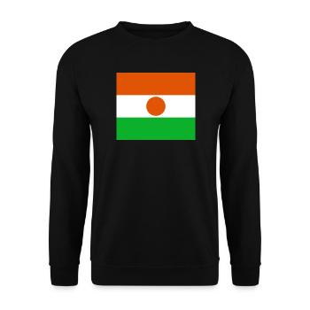 Niger - Unisex Pullover - Schwarz - Vorne - Alina (178cm) & Michal (187cm)