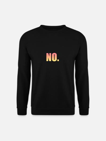 no sticker - Unisex Pullover - Schwarz