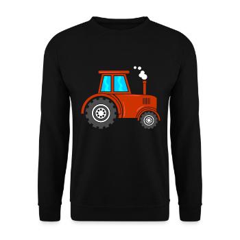 Traktor Trecker - Unisex Pullover - Schwarz - Vorne - Alina (178cm) & Michal (187cm)