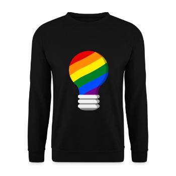 Gay Pride - Sweat-shirt Unisexe - noir - Devant - Alina (178cm) & Michal (187cm)