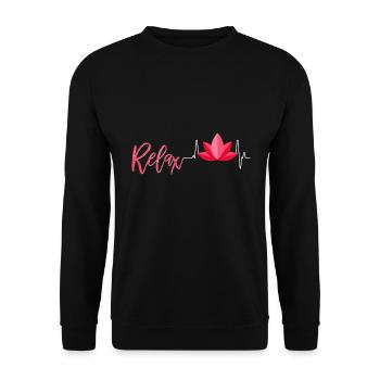 Massage - Unisex Pullover - Schwarz - Vorne - Alina (178cm) & Michal (187cm)