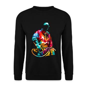 Zupackender Kammerjäger Ungeziefer - Unisex Pullover - Schwarz - Vorne - Alina (178cm) & Michal (187cm)