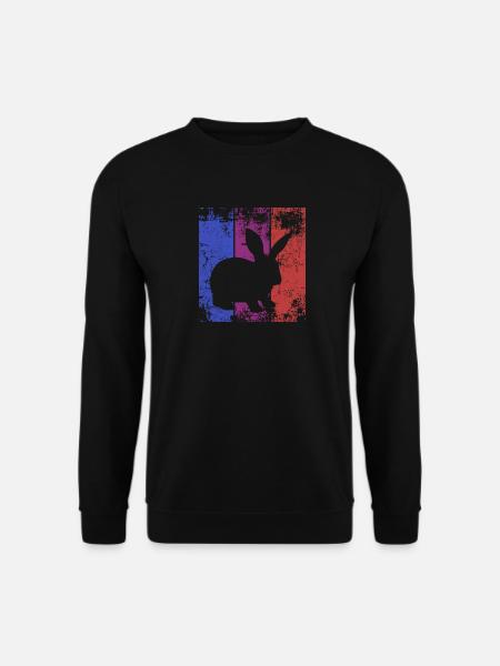 Hase Kaninchen - Unisex Pullover - Schwarz