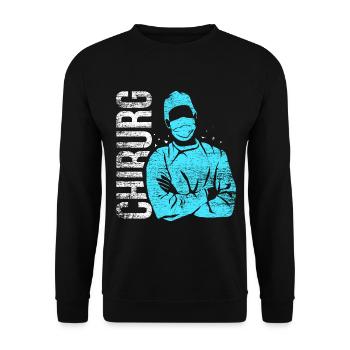 Furchtlose Chirurgin Notaufnahme - Unisex Pullover - Schwarz - Vorne - Alina (178cm) & Michal (187cm)