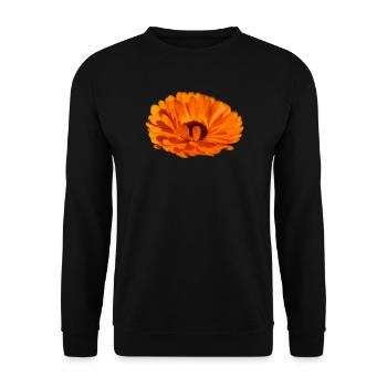 Ringelblume - Unisex Pullover - Schwarz - Vorne - Alina (178cm) & Michal (187cm)