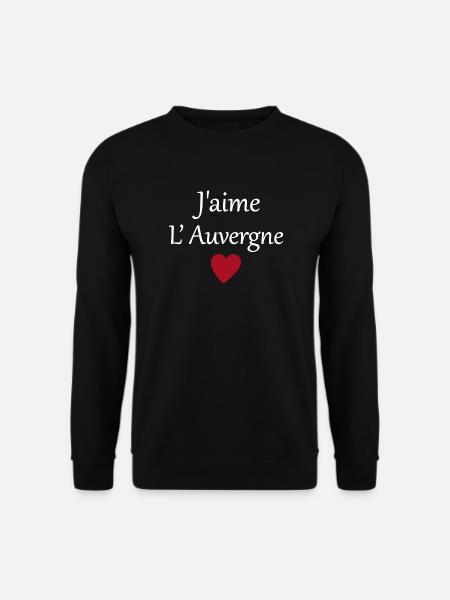 J'aime l'auvergne - Sweat-shirt Unisexe - noir