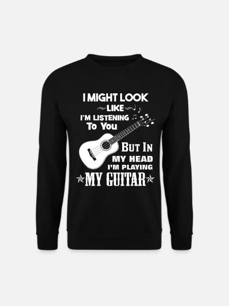 Guitar Player Gitarrenspieler Spruch - Unisex Pullover - Schwarz