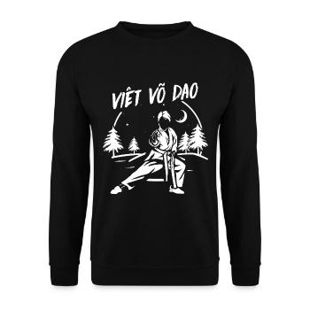 Blitzschnelle Vovinam Kampfkunst - Unisex Pullover - Schwarz - Vorne - Alina (178cm) & Michal (187cm)