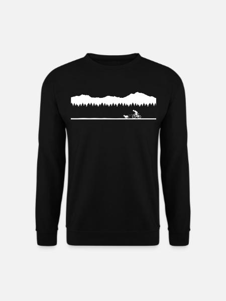 Bikejöring Zughundesport Bikejoring Hundesport - Unisex Pullover - Schwarz