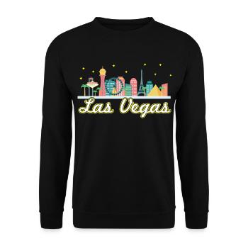 Las Vegas Strip - Unisex Pullover - Schwarz - Vorne - Alina (178cm) & Michal (187cm)