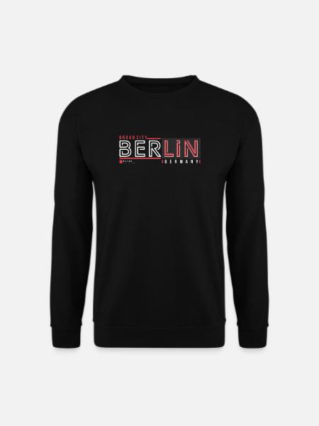 Berliner Urban City Style Fan Reise Streetwear - Unisex Pullover - Schwarz