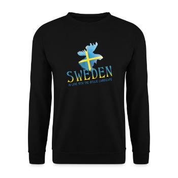 Sweden Sverige Schweden - Unisex Pullover - Schwarz - Vorne - Alina (178cm) & Michal (187cm)