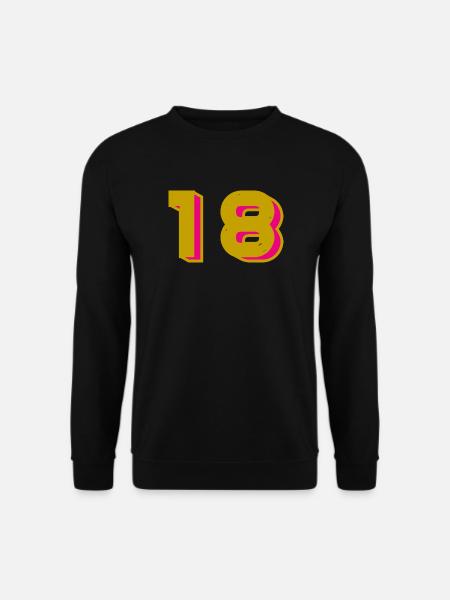 18 - Unisex Sweatshirt - black