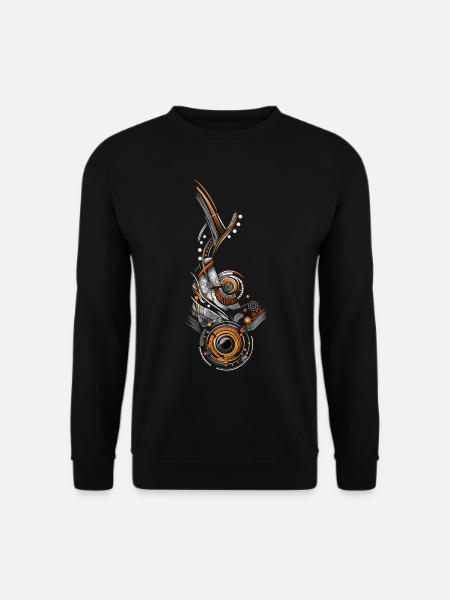 Abstraktes Design - Unisex Pullover - Schwarz