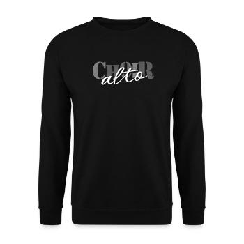 Choir -Alto singer - Unisex Pullover - Schwarz - Vorne - Alina (178cm) & Michal (187cm)
