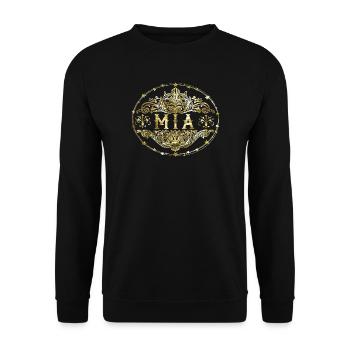 Mia - Unisex Pullover - Schwarz - Vorne - Alina (178cm) & Michal (187cm)