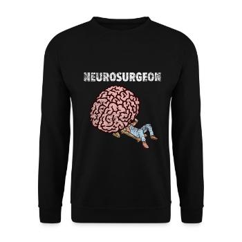 Virtuose Neurochirurgin Skalpell - Unisex Pullover - Schwarz - Vorne - Alina (178cm) & Michal (187cm)