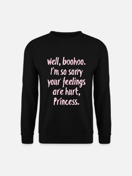 Pinkes Spruchdesign: Sorry Princess Supernatural - Unisex Pullover - Schwarz