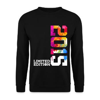 11. GEBURTSTAG LIMITED EDITION 2015 - Unisex Pullover - Schwarz - Vorne - Alina (178cm) & Michal (187cm)