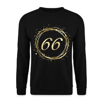 66 - Unisex Pullover - Schwarz - Vorne - Alina (178cm) & Michal (187cm)
