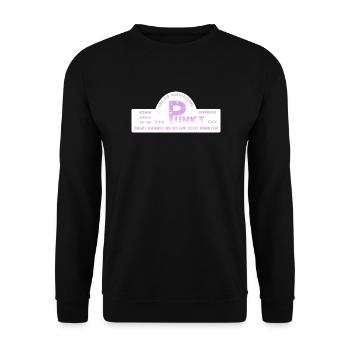 auf den Punkt kommen - Unisex Pullover - Schwarz - Vorne - Alina (178cm) & Michal (187cm)