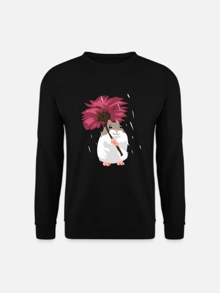 Knuffiger Hamster Löwenzahnblüte - Unisex Pullover - Schwarz