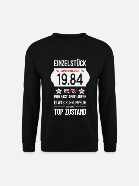 42. GEBURTSTAG 1984 EINZELSTÜCK PREISSCHILD - Unisex Pullover - Schwarz
