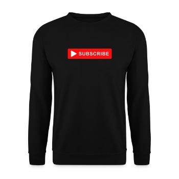 Abonnieren-Knopf-Klick-Icon-Design - Unisex Pullover - Schwarz - Vorne - Alina (178cm) & Michal (187cm)