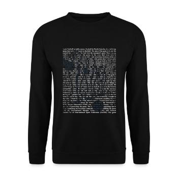 Treffsicherer Tischfußball Torwart - Unisex Pullover - Schwarz - Vorne - Alina (178cm) & Michal (187cm)