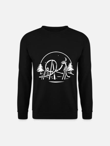 Pfeilschnelle Achterbahn Steilkurve - Unisex Pullover - Schwarz