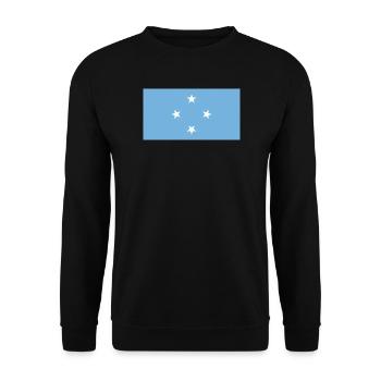 Mikronesien - Unisex Pullover - Schwarz - Vorne - Alina (178cm) & Michal (187cm)
