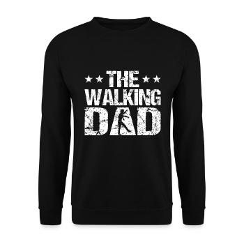 The Walking Dad - Unisex Pullover - Schwarz - Vorne - Alina (178cm) & Michal (187cm)