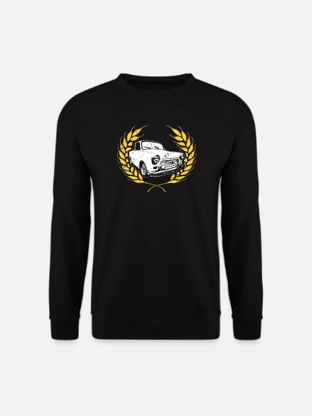 Trabi im Ährenkranz DDR Logo - Unisex Pullover - Schwarz